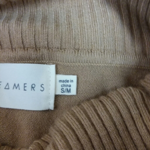 5 For $20.00 Dreamers by Debut Ribbed Foldover Neckline/Off Shoulder Sweater - Picture 10 of 12